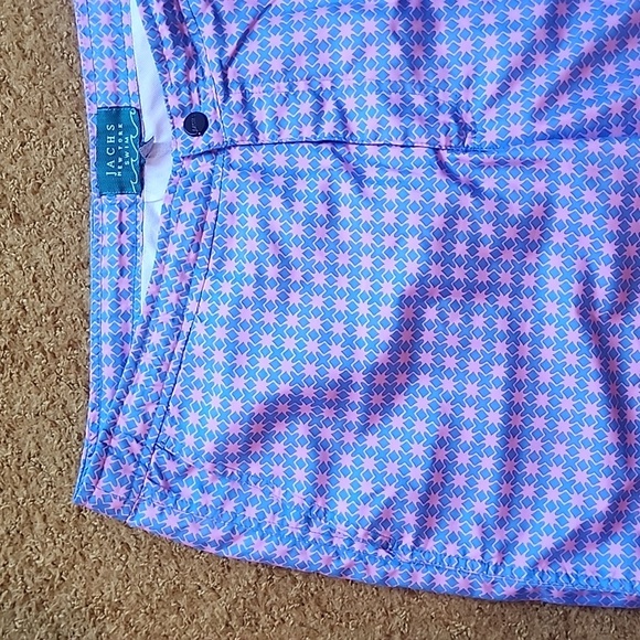 Jachs New York Swim Trunks Men's Size Large Pink Blue Lined Bathing Suit Shorts - Picture 5 of 15